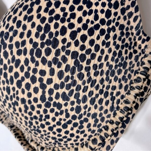 5/$25 Shade & Shore Leopard Print Bikini Bra Top 38DD - Picture 9 of 11